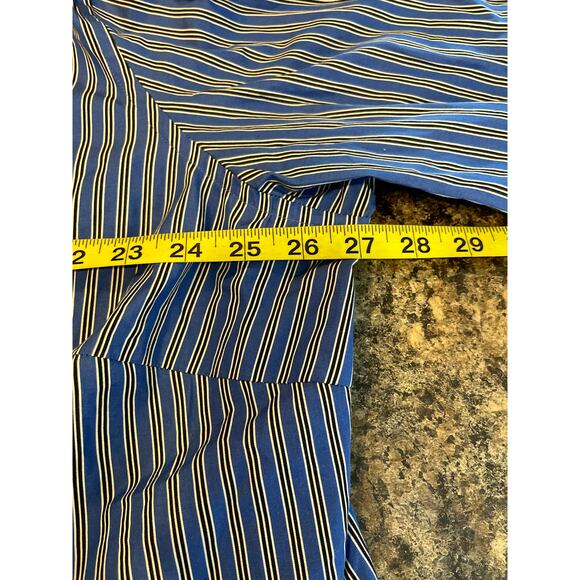Lauren Ralph Lauren Plus Size 3X Blue Black White Stripe - Picture 7 of 8